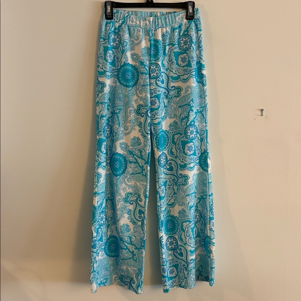 Jude Connally Paisley Wide Leg Trixie Pull On Pants Size XS